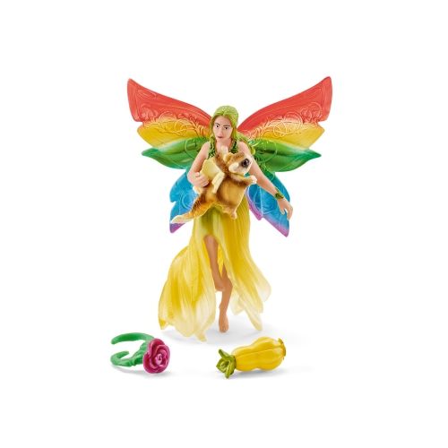 Schleich - 41437 - Regenbogenelfe Meena mit Flughörnchen