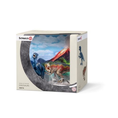 Schleich - 42216 - T-Rex und Velociraptor, klein