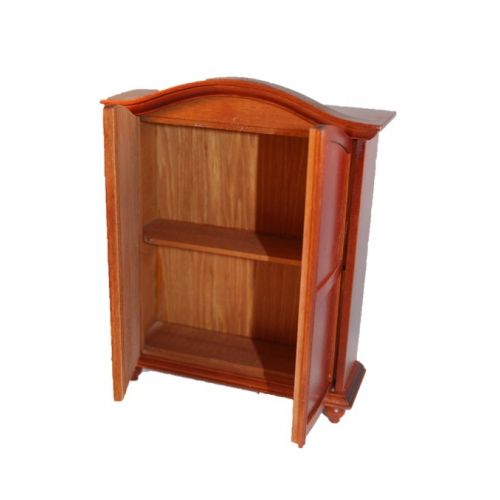 Kleiderschrank Holz Mahagoni 16cm 1:12 - 2