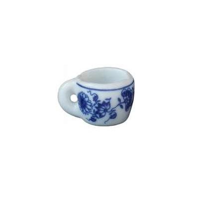 Tasse mit Blumenmuster Zwiebelmuster 1,4cm