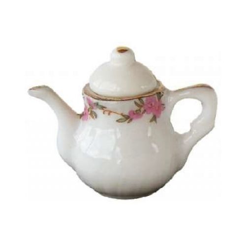 Teekanne mit Rosendesign 3cm