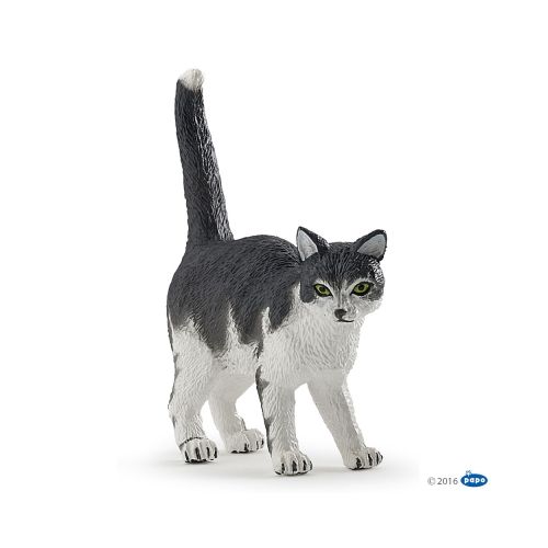 Papo 54041 - Katze, schwarzweiß