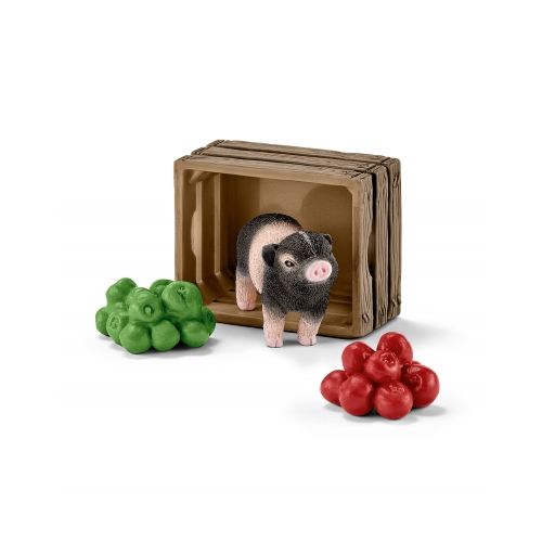 Schleich - 42292 - Mini-Schwein mit äpfeln