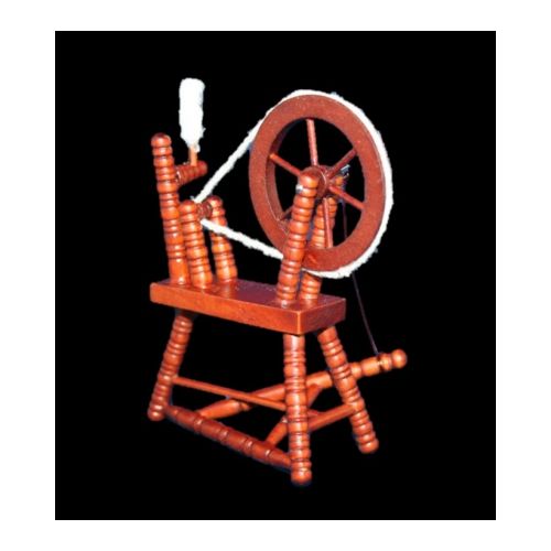 Spinnrad Mahagoni 9cm