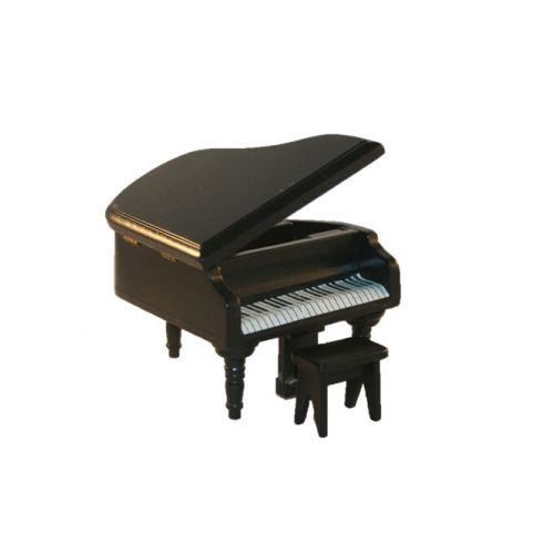 Konzert Flügel 7cm schwarz mit Bank
