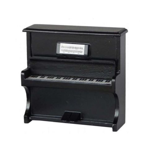 Klavier schwarz mit Deckel