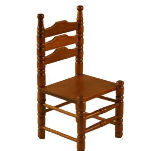 Holzstuhl 4x8cm antikbaun