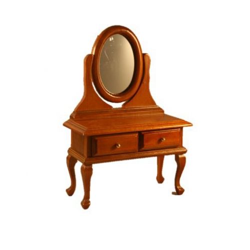 Schminktisch Schminkkommode Spiegeltisch Mittelbraun