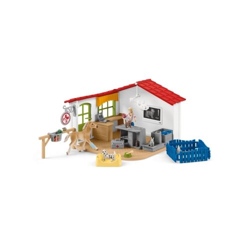 Schleich - 42502 - Tierarzt-Praxis mit Haustieren