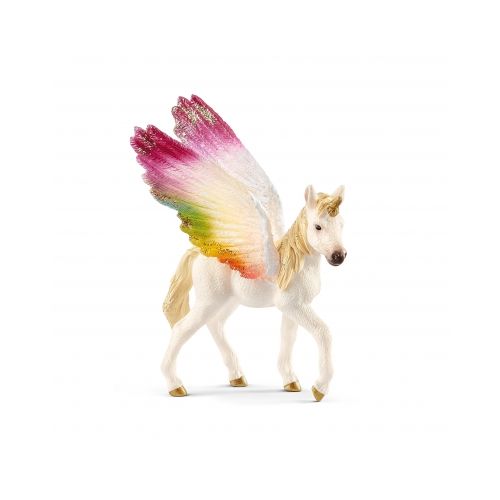 Schleich - 70577 - Geflügeltes Regenbogeneinhorn, Fohlen