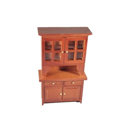 Esszimmer Büffet Schrank Holz mittelbraun 1:12