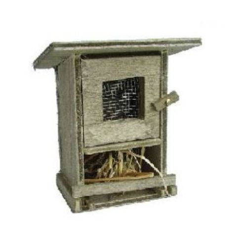 Hasenstall aus Holz 7 cm