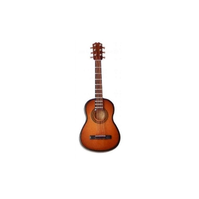 Gitarre 10cm braun mit Koffer - 2