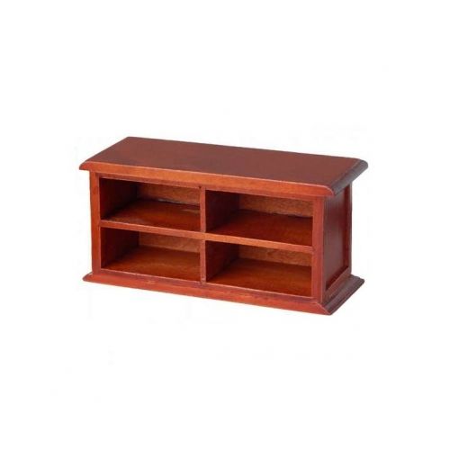 Markt-Theke Ladentisch Regal 12cm Mittelbraun