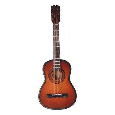 Gitarre 12cm braun mit Koffer