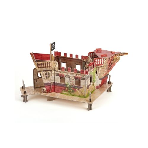 Papo 80403 - Piraten und Korsaren - Set Piratenfestung Inklusive 3 Spielfiguren - 3