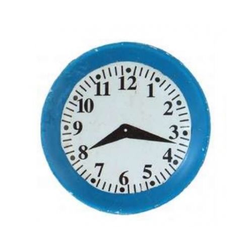 Wanduhr mit blauem Rand 3 cm