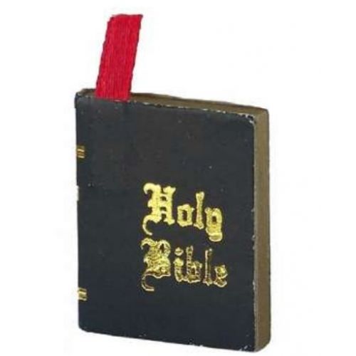 Bibel Schwarz mit goldener Schrift 34x20mm