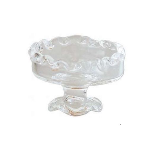Glasschale mit Fuß - Bonboniere 2,5 cm