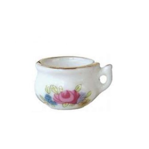 Porzellan Nachttopf mit Rosenmotiv 2 cm