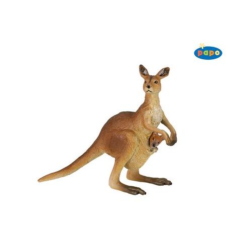 Papo 50023 - Wildtiere - Känguru mit Baby