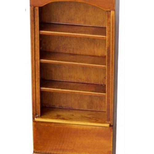 Bücherregal mittelbraun lackiert 18 cm 1:12
