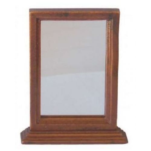 Spiegel mittelbraun 8 x 6 cm