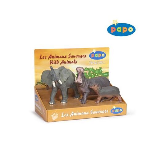 Papo 80001 - Geschenkbox - Präsentkasten Wildtiere II