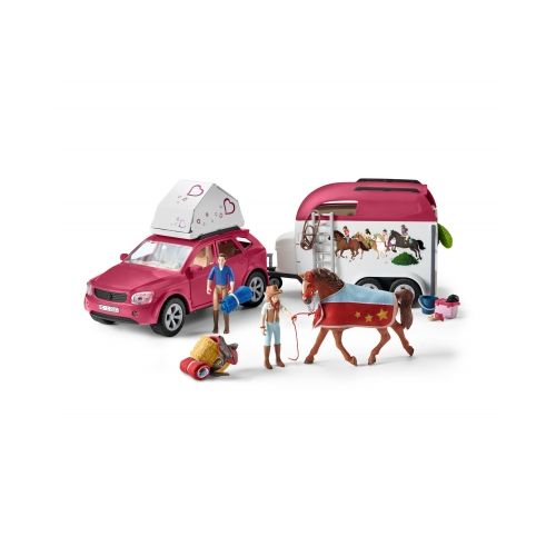 Schleich 42535 - Abenteuer mit Auto und Pferdeanhänger