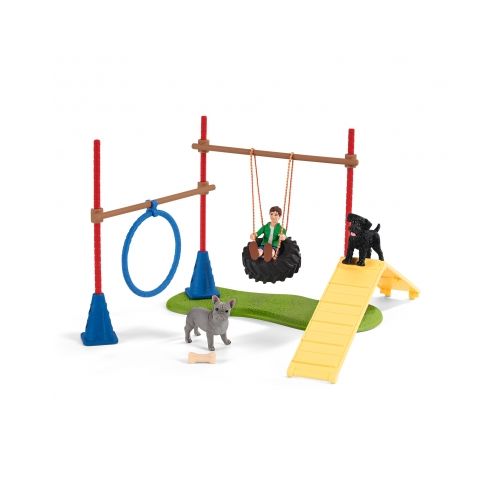 Schleich 42536 - Spielspaß für Hunde