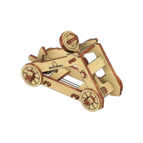 Qualitäts Holzbausatz Katapult Click&Play - bespielbar - Made in EU - 2