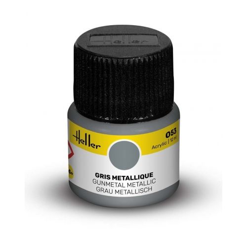 Heller Acrylfarbe 053 Grau metallisch 12ml