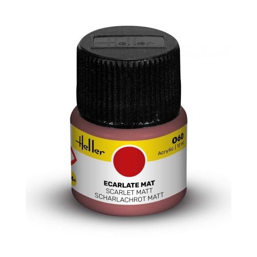 Heller Acrylfarbe 060 Scharlachrot matt 12ml