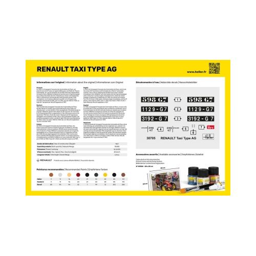 STARTER KIT Renault Taxi TYPE AG 1:24 - 3