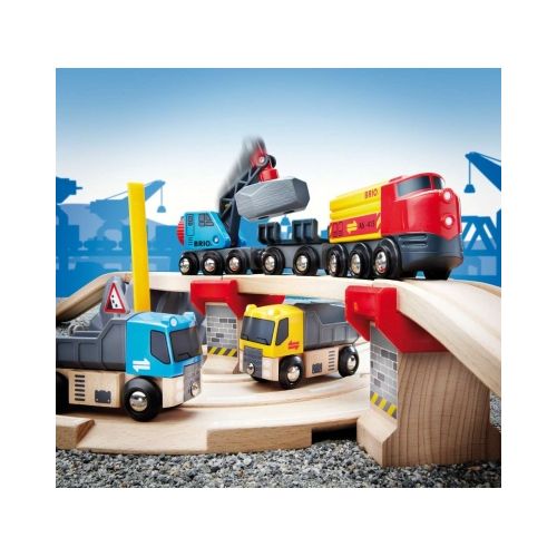BRIO Straßen & Schienen Steinverlade Set - 5