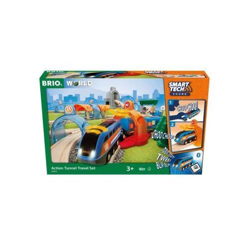 BRIO Smart Tech Sound Action Tunnel Reisezug Set