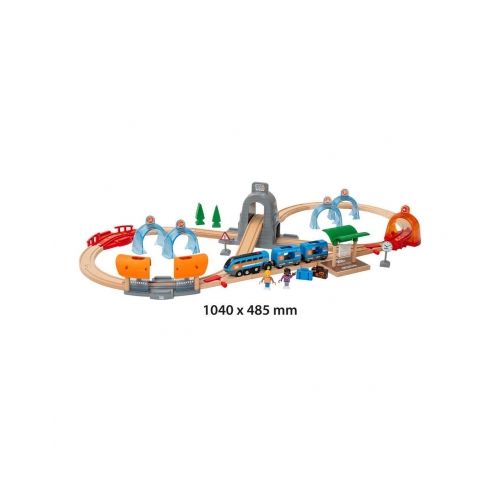 BRIO Smart Tech Sound Action Tunnel Reisezug Set - 10