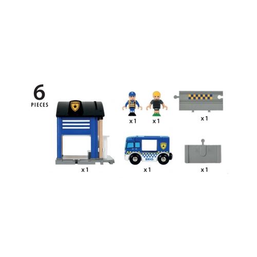 BRIO Polizeistation mit Einsatzfahrzeug - 7