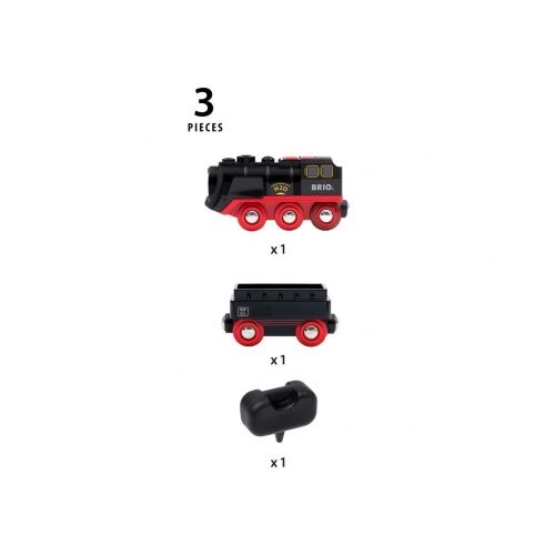 BRIO Batterie-Dampflok mit Wassertank - 7