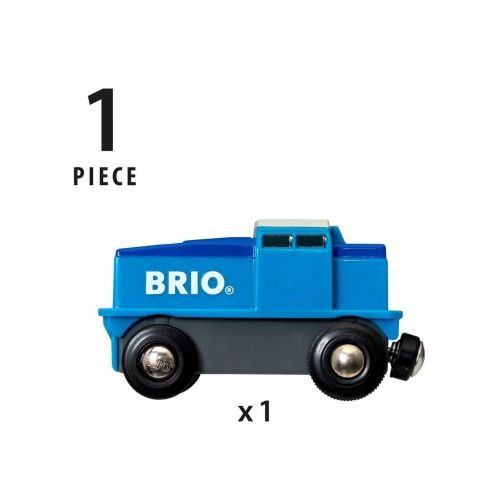 BRIO Blaue Batterie Frachtlok - 4