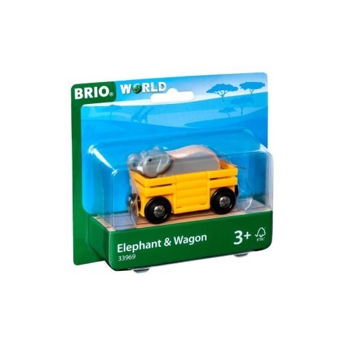BRIO Tierwaggon Elefant