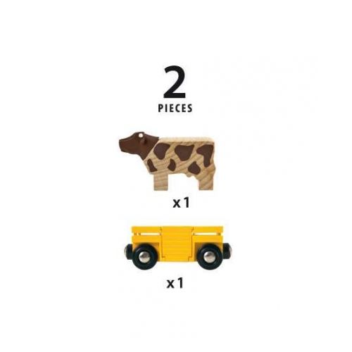 BRIO Tierwagen mit Kuh - 2