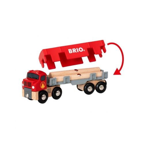 BRIO Holztransporter mit Magnetladung - 5