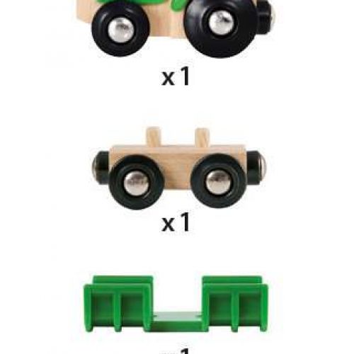 BRIO Traktor mit Holz-Anhänger - 3