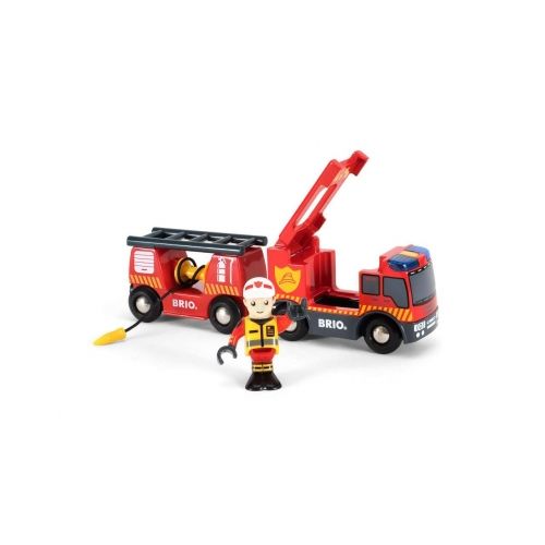 BRIO Feuerwehr-Leiterfahrzeug mit Licht & Sound - 2