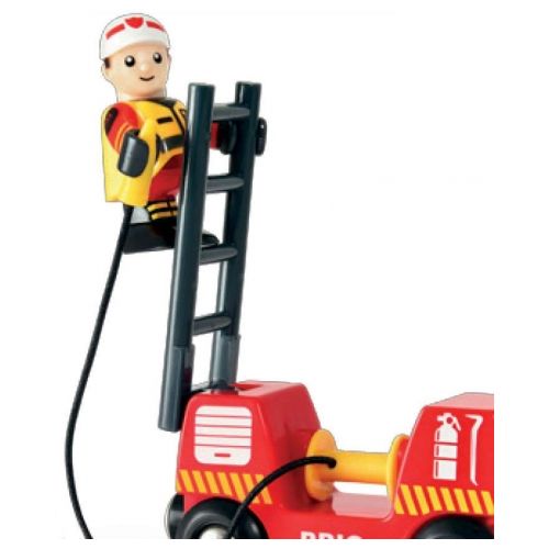 BRIO Feuerwehr-Leiterfahrzeug mit Licht & Sound - 3
