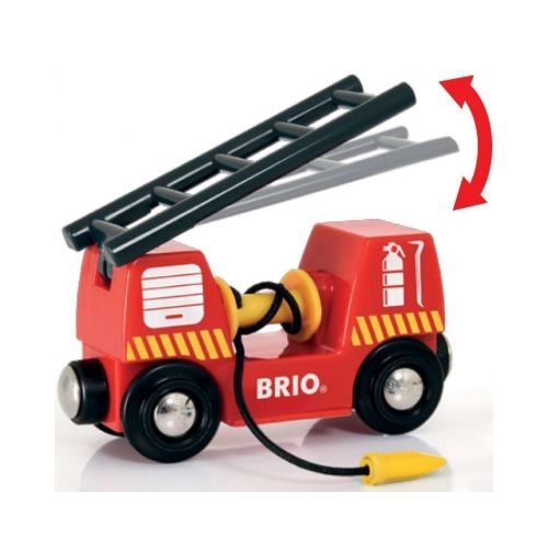 BRIO Feuerwehr-Leiterfahrzeug mit Licht & Sound - 4