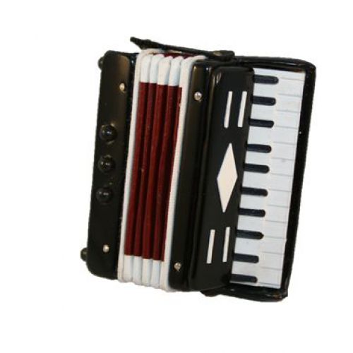Akkordeon 6cm schwarz 1:8 - 2