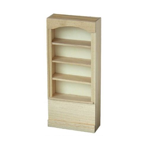 Bücherregal Holz natur 1:12