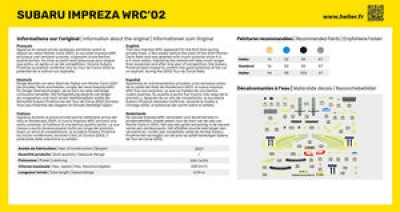 STARTER KIT Impreza WRC'02  1:43 - 3